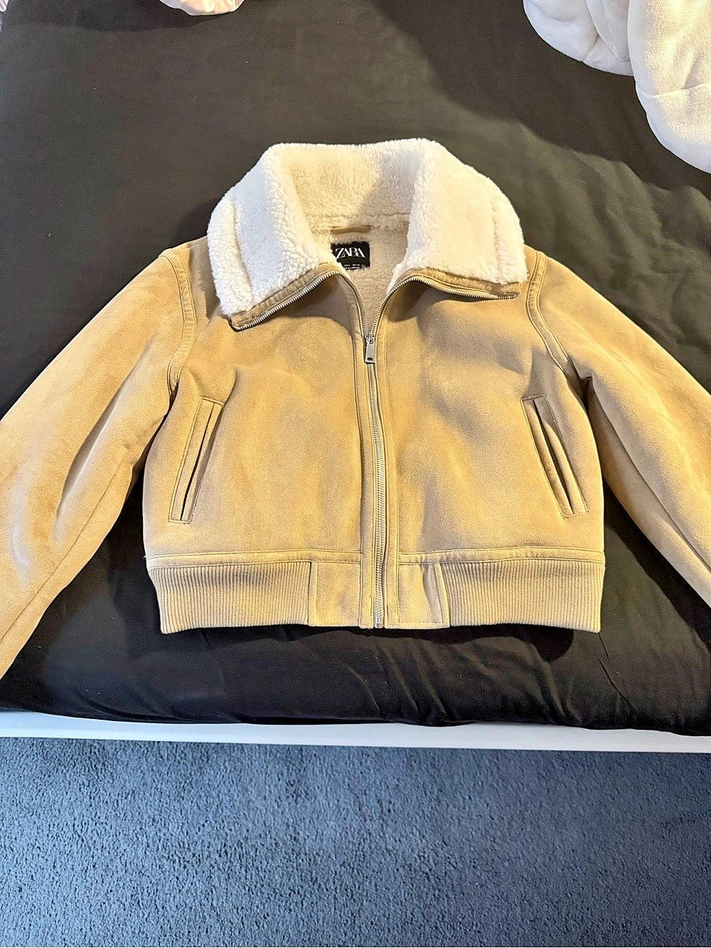 Zara Shearling Collar Jacket